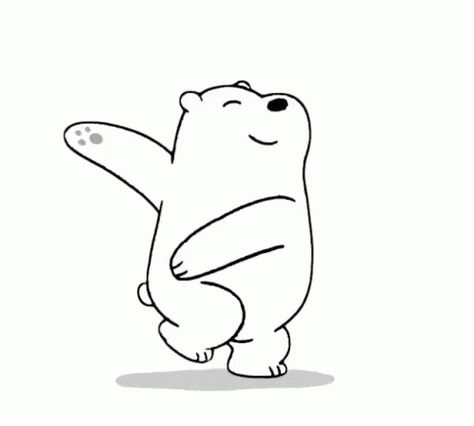 Bear Bare, Cartoon Dance, Ice Bear We Bare Bears, Bear Gif, Ice Dancing, We Bare Bears Wallpapers, Ice Bear, Ice Bears, Exotic Animals