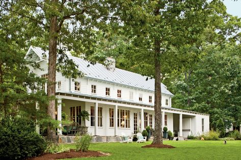 Classic Farmhouse Decorating | Southern Living Rustic Farmhouse Exterior, Victorian Farmhouse, Casas Coloniales, Modern Farmhouse Exterior, Old Farm Houses, White Farmhouse, Farmhouse Exterior, Old Farmhouse, Country Style Homes