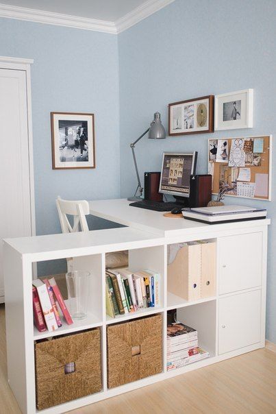 Craft Room Design, Office Guest Room, Efficient Storage, Home Office Ideas, Office Makeover, Craft Room Office, Home Office Setup, Office Room, Office Inspiration