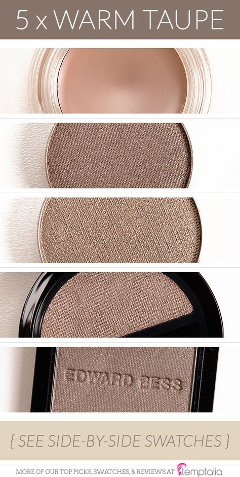 Taupe Eyeshadow, Green Smokey Eye, Grey Eyeshadow, Light Lipstick, Edward Bess, Taupe Fashion, Warm Taupe, Face Makeup Tips, Beautiful Eye Makeup