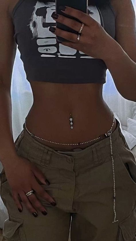 Outfits For Belly Button Piercings, Belly Button Piercing On Black Women, Belly Button Piercings, Body Decor, Belly Jewelry, Belly Button Piercing, 2024 Vision, Belly Button, Piercings