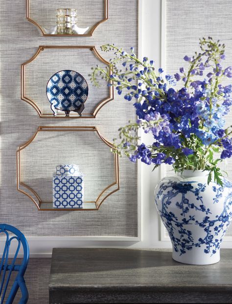 Barclay Butera's First Collection with Napa Home & Garden Napa Home, Blue And White Living Room, Blue And White Decor, Barclay Butera, Chinoiserie Decorating, Blue White Decor, Blue And White Vase, Chinoiserie Chic, Blue Home Decor