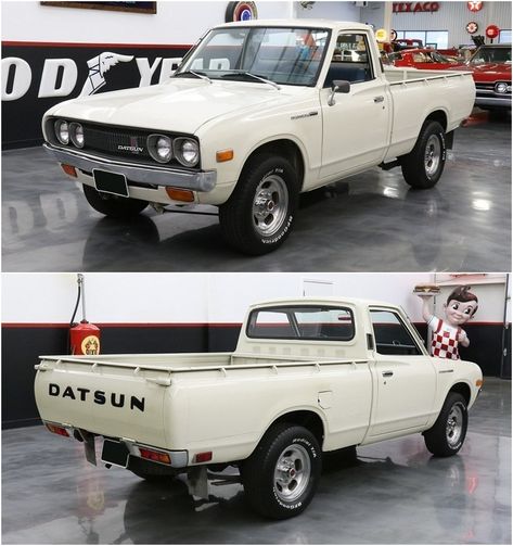 Datsun Truck, Small Pickup Trucks, Datsun Pickup, Dream Cars Audi, Small Pickups, Holden Monaro, Tactical Truck, Vintage Pickup, Dream Cars Bmw