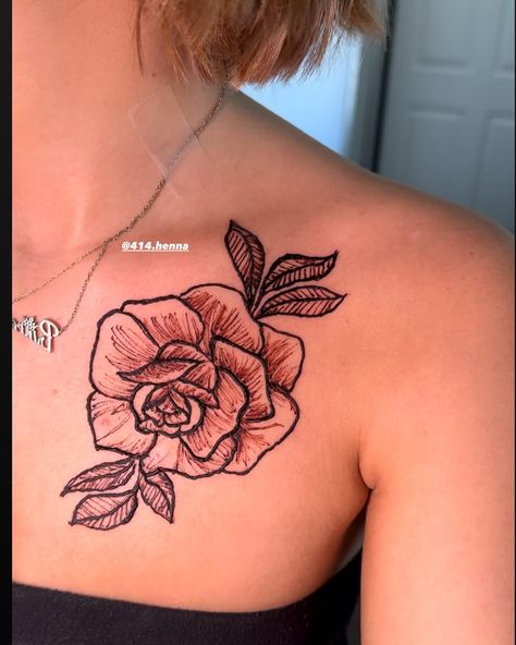 Roses are red, Violets are blue This is your sign, to get a henna a tattoo🌹✨ . . . . . #rose #henna #tattoo #414henna #mke #neck Henna Designs Rose, Rose Henna Tattoo, Red Henna Tattoo, Neck Henna, Henna Neck, Henna Rose, Rose Henna, Red Henna, Blue Rose Tattoos