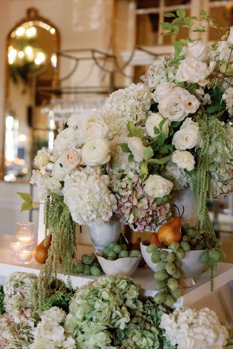 Winter Wedding Flowers Floral Bar Arrangements with Fruit — Luxury Florist Tennessee North Carolina Kin House, Modern Wedding Flowers Arrangements, Southern Winter, Floral Bar, Club Photography, Moss Wedding, Mallorca Wedding, Luxury Florists, Fall Hydrangea