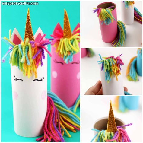 Raise your hands if you love unicorns! This unicorn toilet paper roll craft is the cutest ever! The clever use of yarn to make the mane really turns this craft into a wonderful display. *this post contains affiliate links* Unicorns are magical and we love them, we’ve shared quite a few fun tutorials already – … Crafts Fir Kids, Fun Toilet, Unicorn Crafts For Kids, Unicorn Craft, Roll Craft, Crafts For Teens To Make, Toilet Paper Crafts, Unicorn Crafts, Craft Easy