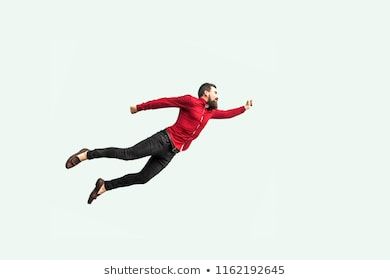 Man Flying Pose Reference, Flying Person, Flying Human, Person Flying, Superman Flying, Flying Man, Flying Balloon, Male Pose, Cut Out People