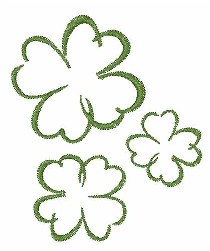 Shamrock Outlines Machine Embroidery Design | Concord Collections Fonts Embroidery, New Embroidery Designs, New Embroidery, Embroidery Alphabet, Embroidery Digitizing, Free Pdf Sewing Patterns, Embroidery Supplies, Embroidery Software, Embroidery Library