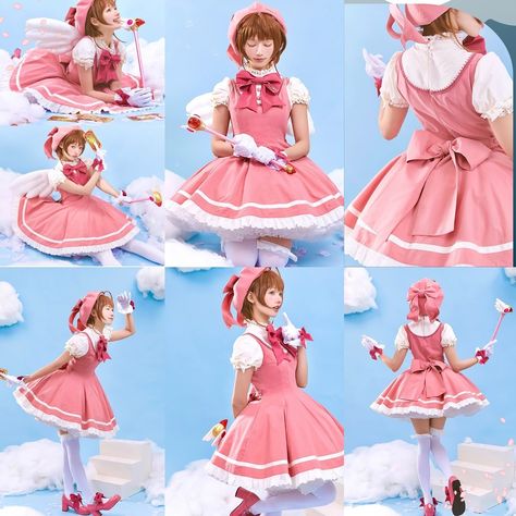 Magical Girl Outfit Ideas, Card Captor Sakura Outfits, Magical Girl Cosplay, Cardcaptor Sakura Outfits, Card Captor Sakura Cosplay, Cardcaptor Sakura Cosplay, Cosplay Sakura, Kamichama Karin, Sakura Cosplay