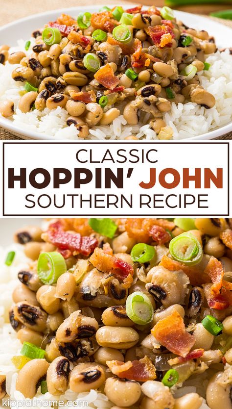 Hoppin John Black Eyed Peas, Fresh Black Eyed Peas Recipe Southern, Hoppin John Crockpot Recipe, Hoppin John Recipe Paula Deen, Black Eyed Peas New Years Good Luck, Hoppin' John, New Years Eve Black Eyed Pea Recipes, Black Eye Pea Recipes New Years, New Years Hoppin John