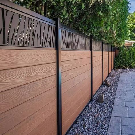 Composite Privacy Fence, Composite Fence Ideas, Wpc Fence, Gabion Fence, Gate Fence, Composite Fencing, Composite Decking Boards, Fence Doors, Composite Fence