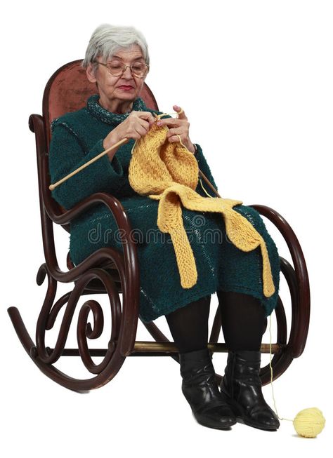 Old woman knitting. Image of an old woman sitting on a rocker and knitting, isol , #Aff, #Image, #sitting, #woman, #knitting, #white #ad Knitting Reference Pose, Knitting Drawing Reference, Woman Knitting Photography, Old Women Png, Plate Reference, Bug Monster, Animation Poses, Baddie Winkle, Environment References