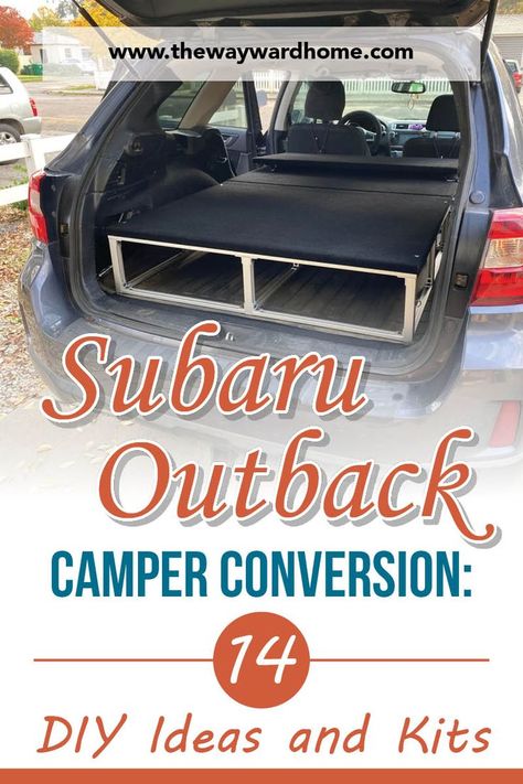 Subaru Outback Camper Conversion: 14 DIY Ideas and Kits Subaru Outback Camper, Camper Conversion Diy, Outback Camper, Rav4 Camping, Outback Car, Camper Conversion Ideas, 2011 Subaru Outback, Rv Camping Trips, Suv Camper