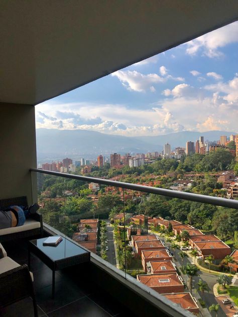 High Rise Apartment Balcony, Medellin Apartments, High Rise Apartment View, Sky Rise Apartment, Colombia Apartment, Medellin Colombia Aesthetic, Medellin Aesthetic, High Rise Apartment Aesthetic, Outside Apartment