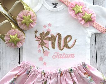 First Birthday Outfits Monthly Onesies Baby by noellebydesign My Fairy First Birthday, Gold Birthday Outfit, Monthly Onesies, First Birthday Dress, Fabric Tutu, First Birthday Girl, First Birthday Shirt, Gold Glitter Stars, First Birthday Dresses