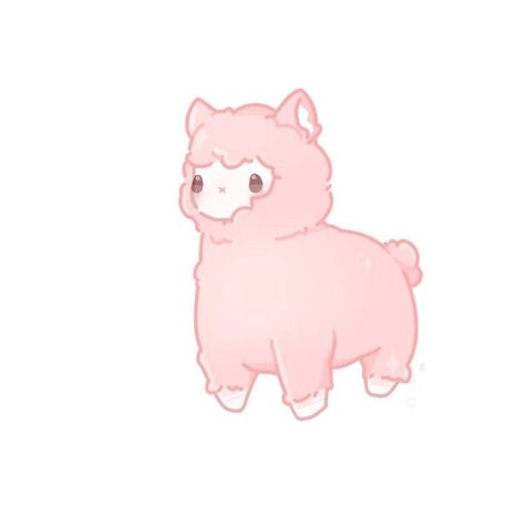 Alpaca Cute Cartoon, Llama Aesthetic, Alpaca Drawing, Llama Drawing, Cute Bear Drawings, Cute Small Animals, Cute Kawaii Animals, Cute Llama, Cute Fantasy Creatures