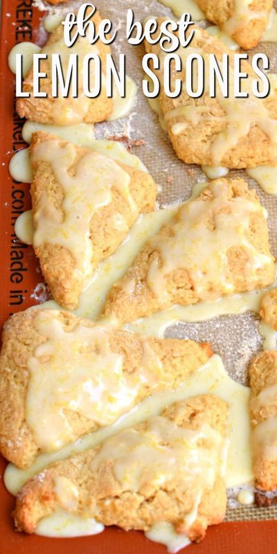 Fancy Bakery, Lemon Scones Recipe, Lemon Poppy Seed Scones, Scones Recipe Easy, Lemon Scones, Homemade Scones, Shugary Sweets, Breakfast Sweets, Scones Recipe