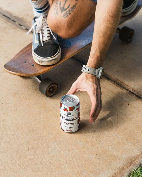 Product photography for local Maui kombucha company - Vitalitea Hawaii #productphotography #drinkphotography #beach #tropical #sand #kombucha #mauihawaii #hawaiiphotography #islandlife #digitalnomad #freelancephotographer #photobusiness #smallbusiness #skateboarder #lifestylephotography #active #tattoo Craft Soda, Beer Photography, Photography Assignments, Coffee Shop Photography, Photography Social Media, Coffee Shot, Hawaii Photography, Landscape Images, Drink Photo