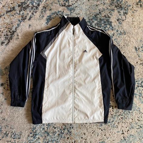 Vintage Adidas Windbreaker, Adidas Windbreaker, Vintage Adidas, Varsity Jacket, Adidas, Quick Saves