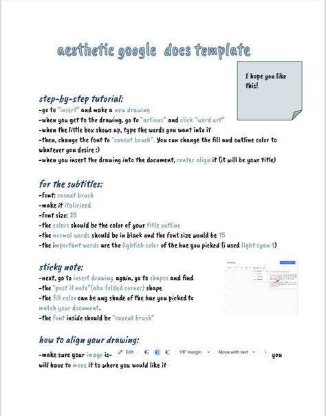 Aesthetic Google Docs Ideas, Google Doc Notes Template, Google Docs Aesthetic, Google Docs Aesthetic Notes, Aesthetic Google Docs, Docs Aesthetic, Google Docs Templates, Google Notes, Google Doc Templates