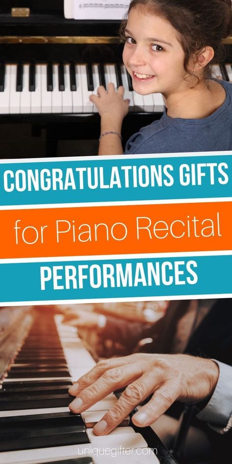 Piano Student Gifts, Gifts For Piano Students, Piano Recital Gifts, Gift Ideas Creative, Music Student Gifts, Recital Gifts, Piano Teaching Games, Congratulations Gifts, Performance Gift