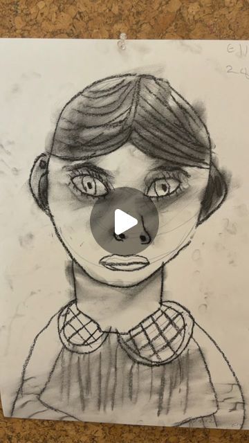 Little Ginger Studio on Instagram: "Ah SKETCH CLUB. Such an enthusiastic group of Thursday artists creating great things. You’re looking at warm up “traced faces” drawings on acetate and portraits from observation in charcoal both hard & soft. Love.My.Job. 

This class runs both Tuesdays & Thursdays in term 2. For ages 7-14. 10% off Early Bird pricing on now. 

#drawdrawdraw #kidsdrawingsarethebest #kidsdrawingclass #littlegingerstudio" Hard Drawings Sketches, Faces Drawings, Hard Drawings, Early Bird, Love My Job, My Job, Face Drawing, Self Portrait, Cool Things To Make