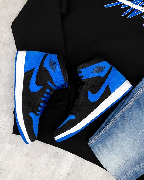 Jordan 1 Royal Reimagined Outfit, Jordan 1 Royal Blue, Jordan 1 Royal, Ootd Streetwear, Sell Shoes, Dope Fits, Jordan 1 High Og, Air Jordan 1 Retro High Og, Air Jordan 1 Retro High