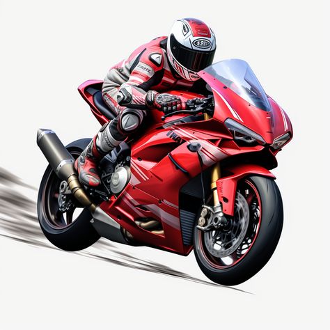 Motor Png, Moto Stickers, Motorcycle Png, Bmw Red, Image Moto, Red Motorcycle, Red Bike, Race Bike, Birthday Photo Frame