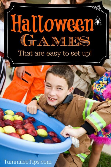 Easy Halloween Games everyone will love! - Tammilee Tips Halloween Games For Party, Games For Party, Easy Halloween Games, Fun Halloween Party Games, Games To Make, Games Halloween, Spooky Games, Fun Halloween Games, Home Party Games