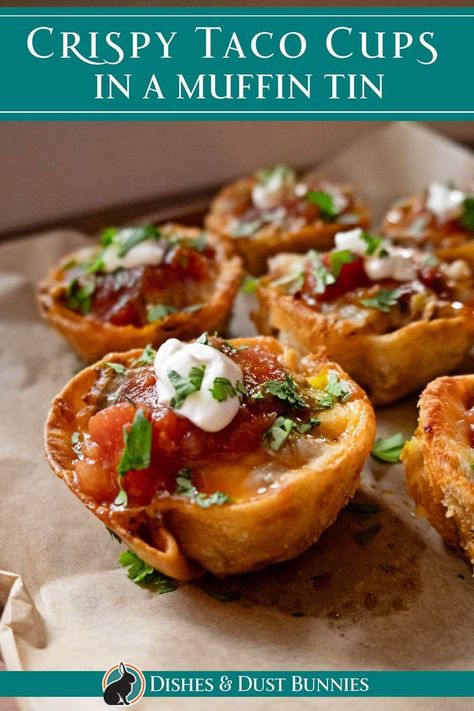 If you’re looking for a fun, family-friendly meal for taco night, these taco cups in a muffin tin are a must-try! Made with ground beef, taco seasoning, and shredded cheddar, these mini taco cups are baked to perfection in a muffin tin. They’re quick to make, with the perfect crunch in every bite! Whether it’s for dinner or a party appetizer, these little taco cups will be a hit! Taco Cupcakes Recipe, Mini Taco Cups, Taco Cupcakes, Beef Taco Seasoning, Ground Beef Taco Seasoning, Mini Taco, Ground Beef Taco, Homemade Taco Seasoning Mix, Taco Cups