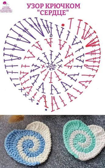 Swirly Heart Free Crochet Pattern Crochet Heart Pattern Free, Crochet Granny Square Free Pattern, Flower Design Ideas, Granny Square Free Pattern, Spiral Crochet Pattern, Free Heart Crochet Pattern, Crochet Pot Holders, Spiral Crochet, Crochet Pot