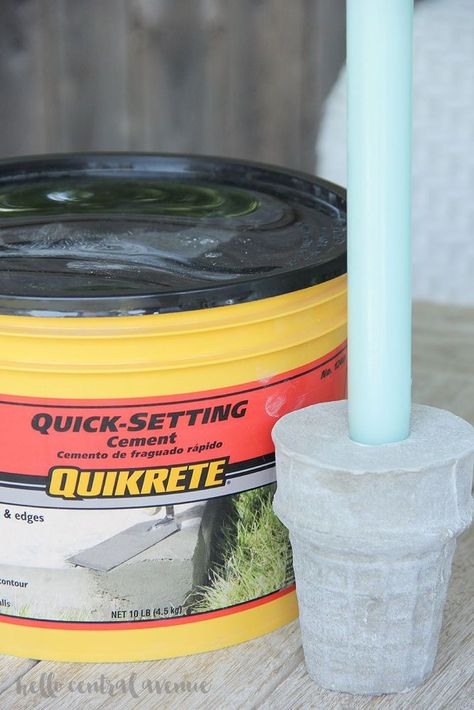 These Quikrete ice cream cone cement candle holders are the perfect cement craft to try if you have never used quick-setting cement before! A lot of people know that Quikrete cement is a great product to use for minor cement repairs and small home improvement projects. You can buy it at your local home improvement store in manageable bags, buckets, and pails with easy to follow directions, so it's the perfect solution for home owners wanting to tackle their own DIY projects. However,… Diy Cement Candle Holders, Table Leg Candle Holder, Candle Holders Diy, Coffee Table Upcycle, Pantry Can Organization, Cement Candle Holders, Inexpensive Rugs, Diy Candles Easy, Cement Candle