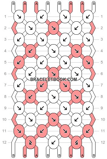 Normal pattern #85239 | BraceletBook Heart Shaped Friendship Bracelet Pattern, Heart Bracelet Pattern, Bracelet Book Patterns, Valentines Cute, Braided Friendship Bracelets, Diy Bracelets With String, String Bracelet Patterns, Friendship Bracelet Patterns Easy, Cute Friendship Bracelets