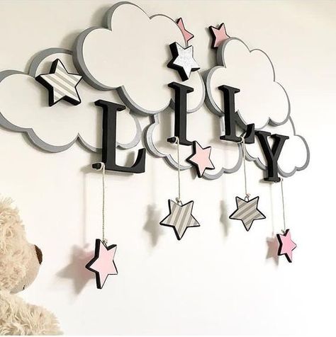 Bedroom Clouds, Baby Deco, Baby Diy, Baby Bedroom, Baby Boy Rooms, Trendy Baby, Baby Crafts, Baby Decor, Baby Room Decor