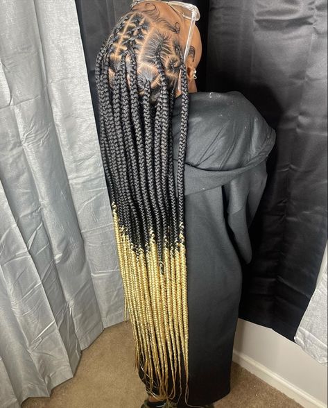 Ombré Knotless, Braids 2022, Ombré Braids, Braids Quick, Straight Backs, Ghana Braids Hairstyles, Black Kids Braids Hairstyles, Lemonade Braids Hairstyles, Braided Hairstyles For Black Women Cornrows