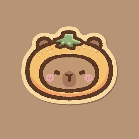 Capybara Pet, Capybara Sticker, Capybara Cute, Drawing Dogs, Funny Capybara, Posca Marker, Cute Animal Drawings Kawaii, Cute Doodles Drawings, Computer Setup