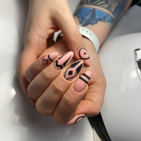 Sukuna Themed Nails, Jujitsu Kaisen Nail Art, Jjk Sukuna Tattoo, Sukuna Nails Design, Jjk Inspired Nails, Gojo Nails Inspired, Gojo Satoru Nails, Sukuna Tattoo Ideas, Sukuna Tattoos