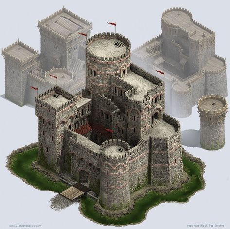 Knights Of Honor, Castle Layout, Model Castle, Old Castle, Minecraft Castle, Bg Design, Building Concept, Castle Art, Castle Designs