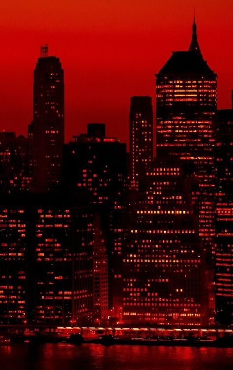 Red Asthetics Background, Black And Red Asthetics, Red Asthetics Wallpaper, Mystic Illustration, Red Aesthetic Grunge, Red Like Roses, Red City, Dark Red Background, New York Wallpaper