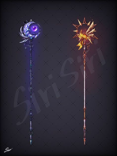 Wand Drawings Art, Star Staff Design, Fantasy Staff, Fantasy Wand, Magic Staff, الفن الرقمي, Super Powers Art, Fantasy Props, Magic Design