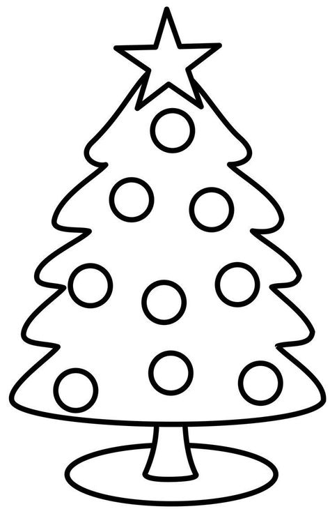 Easy Christmas Drawings, Free Christmas Coloring Pages, Christmas Coloring Sheets, Printable Christmas Coloring Pages, Christmas Worksheets, Preschool Christmas Crafts, Christmas Applique, Christmas Card Crafts, Preschool Christmas