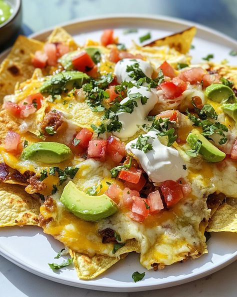 Breakfast Nachos - Luna Recipe Breakfast Nachos, Fluffy Scrambled Eggs, Brunch Table, Baked Cheese, Dinner Options, Fresh Salsa, Weekend Brunch, Breakfast For Kids, Classic Dishes