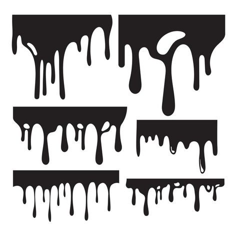 Dripping Paint Art, Dripping Blood, Dripping Paint, Blood Drop, Angel Tattoo Designs, Angel Tattoo, Paint Art, Black Paint, Vinyl Stickers