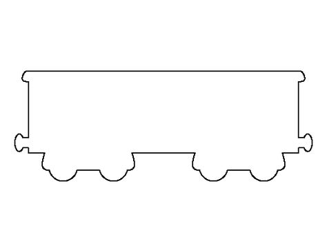 Boxcar pattern. Use the printable outline for crafts, creating stencils, scrapbooking, and more. Free PDF template to download and print at http://patternuniverse.com/download/boxcar-pattern/ Felt Train, Printable Outline, Thomas Birthday Parties, Train Template, Coloring Crafts, Boxcar Children, Thomas Train, Wooden Toy Cars, Wipes Container