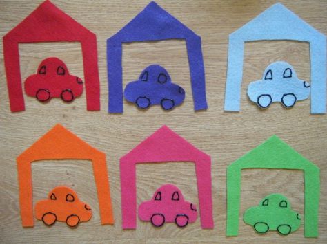 Felt Board Ideas, Cars Preschool, Transportation Activities, Transportation Preschool, Felt Board Stories, Preschool Lesson Plan, Toddler Classroom, Felt Stories, Preschool Colors