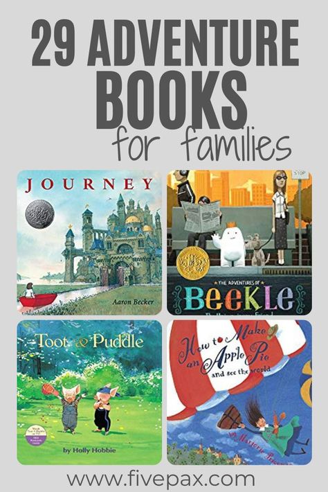 The top 29 books every adventure-loving family should have in their child’s library. This well-vetted list includes books about flying, family vacations, road-trips, and introducing kids to new places. #childrensliterature #adventureafamilies #booksforkids #earlyliteracy Adventurous Family, Adventure Picture, Library Themes, Summer Reading Program, Kids Library, Adventure Theme, Book Library, Read Aloud Books, Reading Adventure