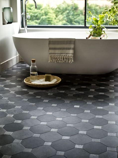 Reinvent your room: Personalise your bathroom space Lvt Bathroom, Modern Bathroom Tiles, Pattern Vinyl Flooring, Best Vinyl Flooring, Amtico Flooring, Luxury Vinyl Tile Flooring, Natural Wood Flooring, Interior Bathroom, Interior Design Images