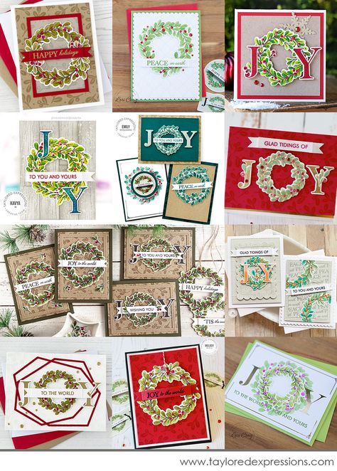 Glad Tidings, Taylored Expressions, Card Making Kits, Celebrate Christmas, Joy To The World, Christmas In July, Time To Celebrate, Rubber Stamp, Craft Kits