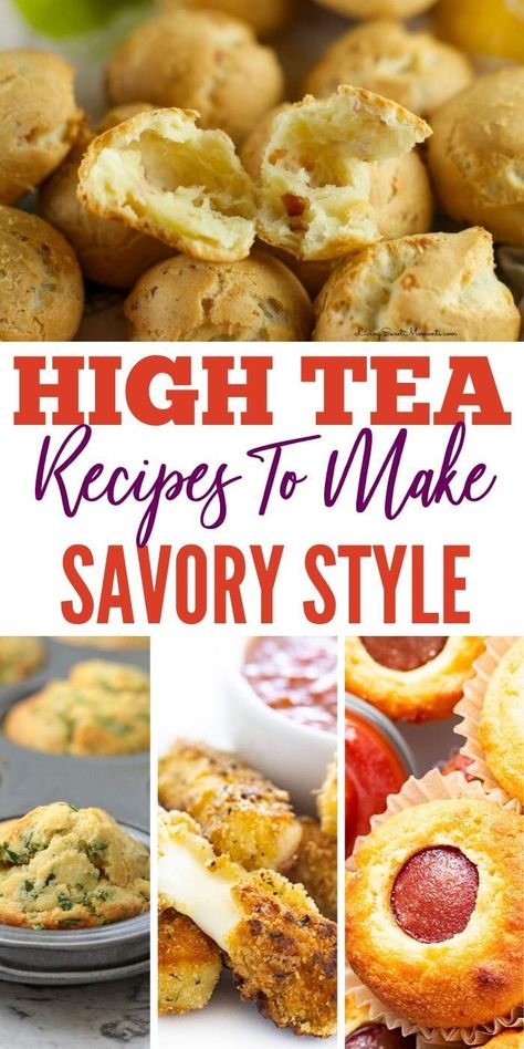 Savory High Tea Recipes | Recipes for Savories High Tea | Savory Recipes | Recipes for Making Savories | Recipes for Afternoon Tea Savories | Savory Bites Recipes | Finger Food Recipes | #savories #hightea #afternoontea #tea #baking #recipes Tea Savory Bites, Savory High Tea Recipes, Savoury High Tea Food, Savory Bites For Afternoon Tea, Tea Party Entrees, Savoury Afternoon Tea, Savory Food For Tea Party, High Tea Food Recipes, British Tea Food