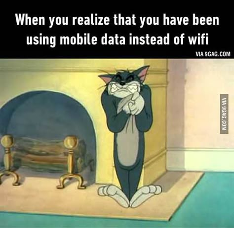 All the data. - 9GAG Tom And Jerry Funny, Tom And Jerry Memes, Funny Tom, Funny Cartoon Memes, Funny School Jokes, School Jokes, Funny Minion Quotes, Mobile Data, Funny School